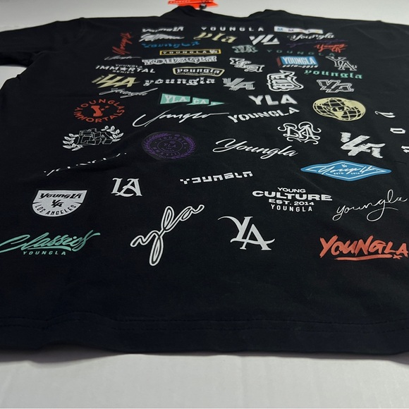 RARE YOUNGLA LIMITED EDITION BLACK SHIRT #482 extra-small XS HALL OF FAME - Picture 3 of 11